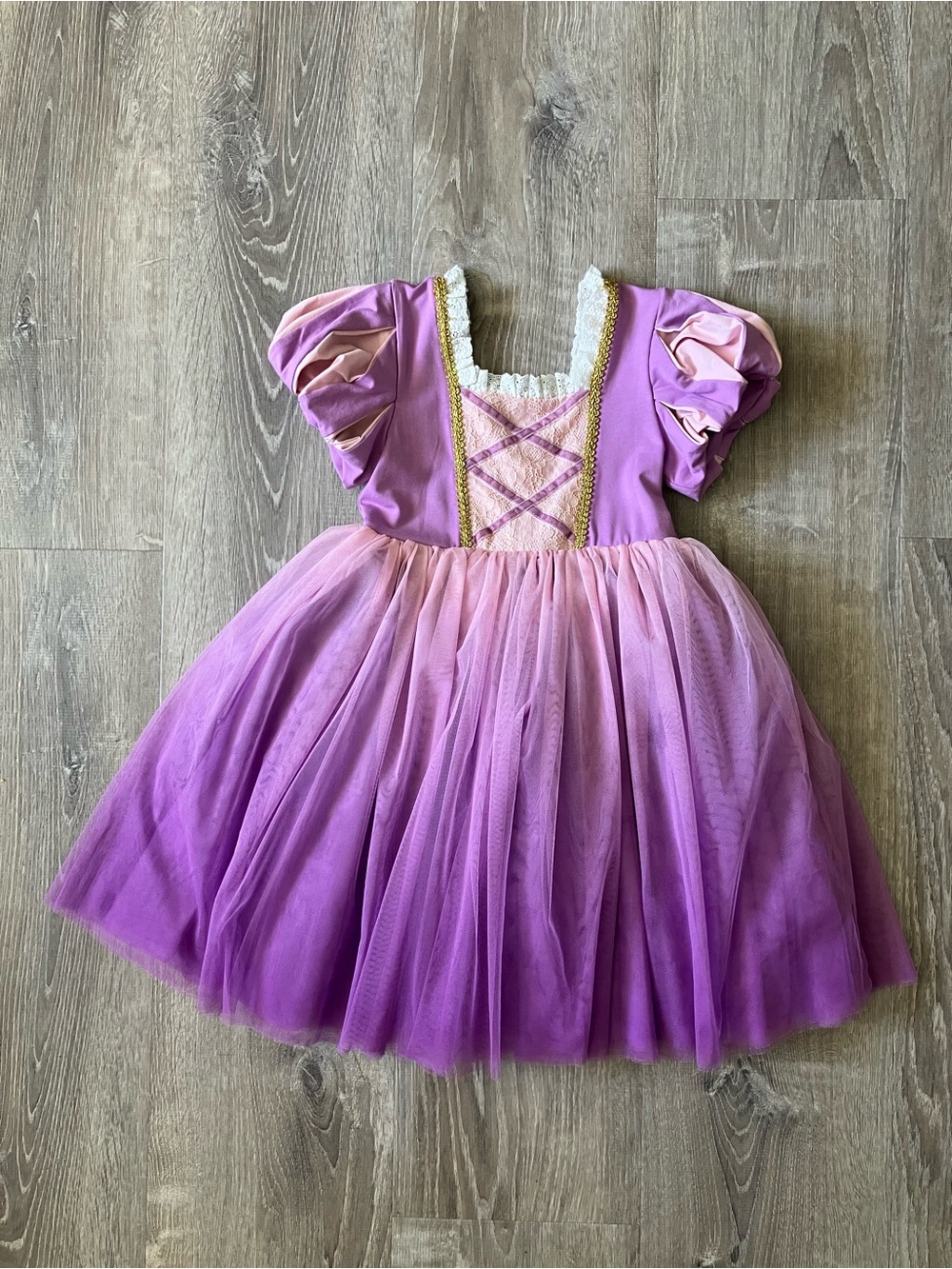 Taylor Joelle Luxe Frying Pan Tangled Princess Rapunzel Tulle Dress